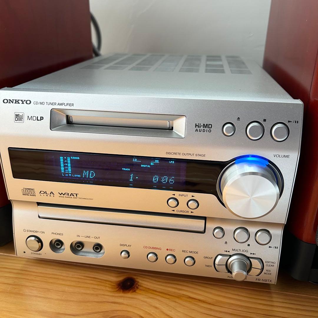 ONKYO CD/MDコンポ FR-N9TX インシュレーター付き D-N9TX