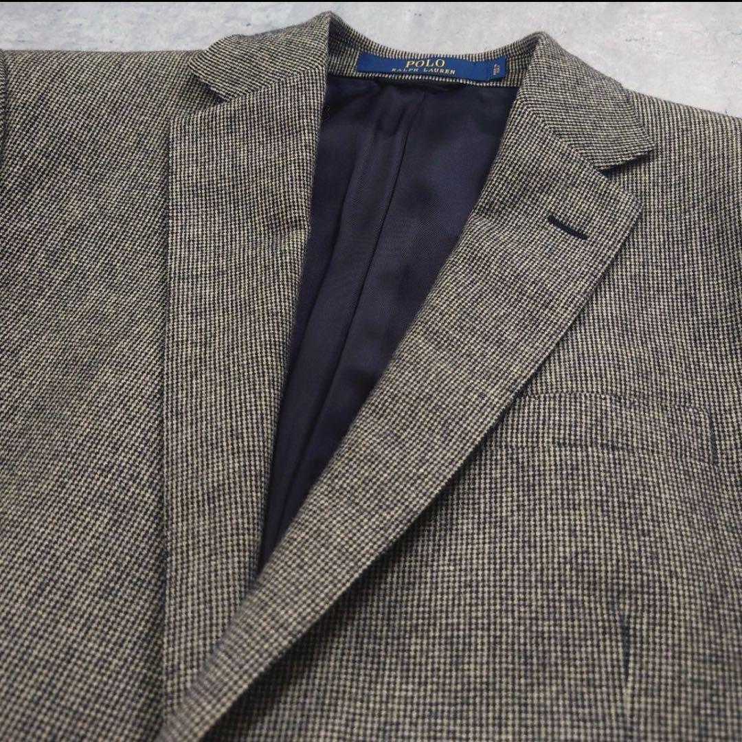 ポロラルフローレン 現行タグ ウールフランネルジャケット 千鳥 イタリア製