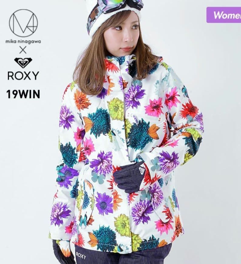 ROXY　蜷川実花　コラボ　花柄　スノボジャケット