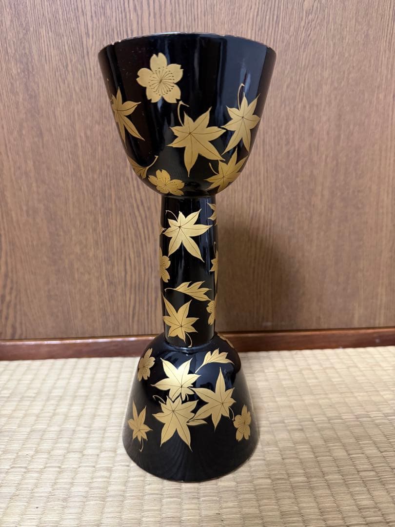 b*t様 値下げ　 蒔絵　小鼓　胴　和楽器　中古　美品