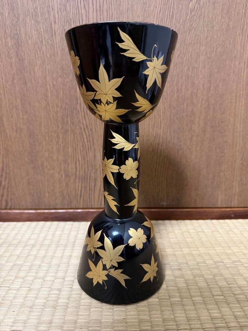 b*t様 値下げ　 蒔絵　小鼓　胴　和楽器　中古　美品