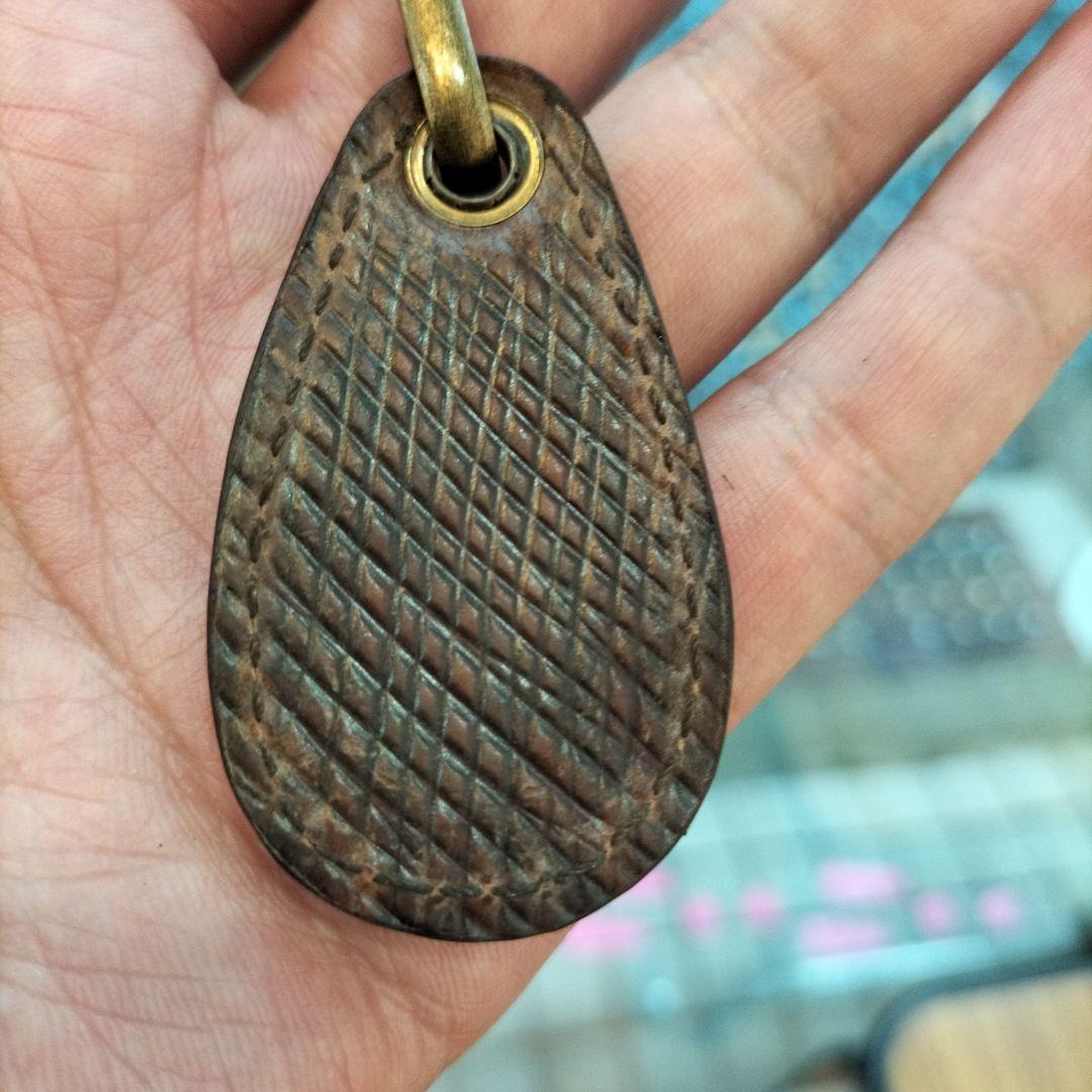 1786ロシアンカーフ　革タグナスカン2重リングD