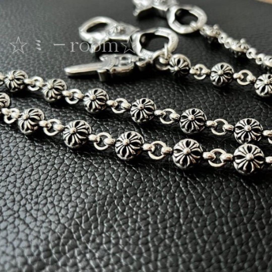 ウォレットチェーンS925 daggerクロスボールチェーンヴィンテージ ダガー