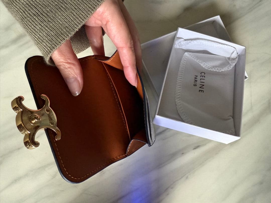 名刺入れ グレー未使用美品