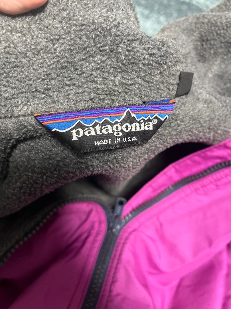 USA製 80s パタゴニア シェルドンシンチラジャケット 三角タグ