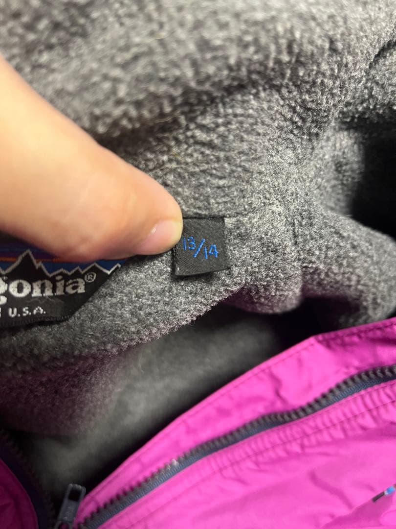 USA製 80s パタゴニア シェルドンシンチラジャケット 三角タグ