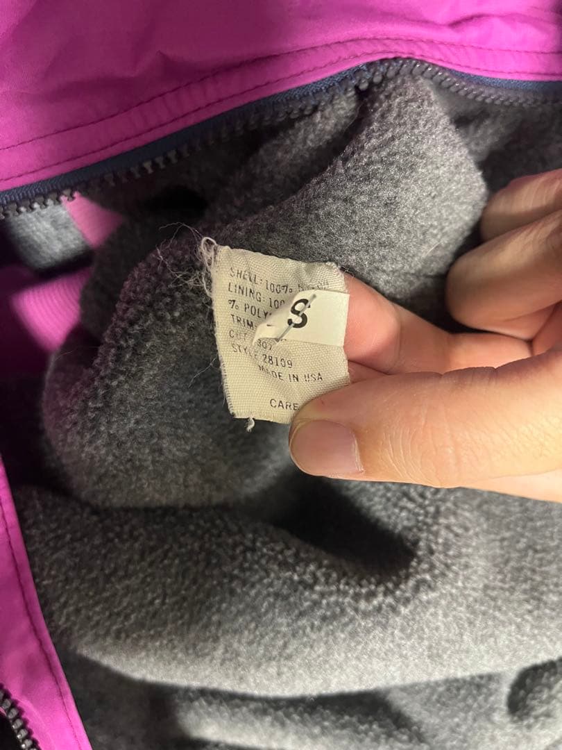 USA製 80s パタゴニア シェルドンシンチラジャケット 三角タグ