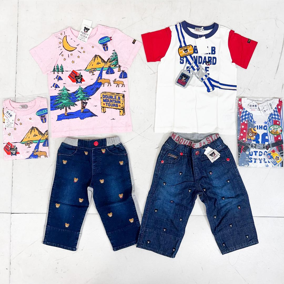 ミキハウス 半袖Tシャツ デニム パンツ 6点セット 120サイズ K9121