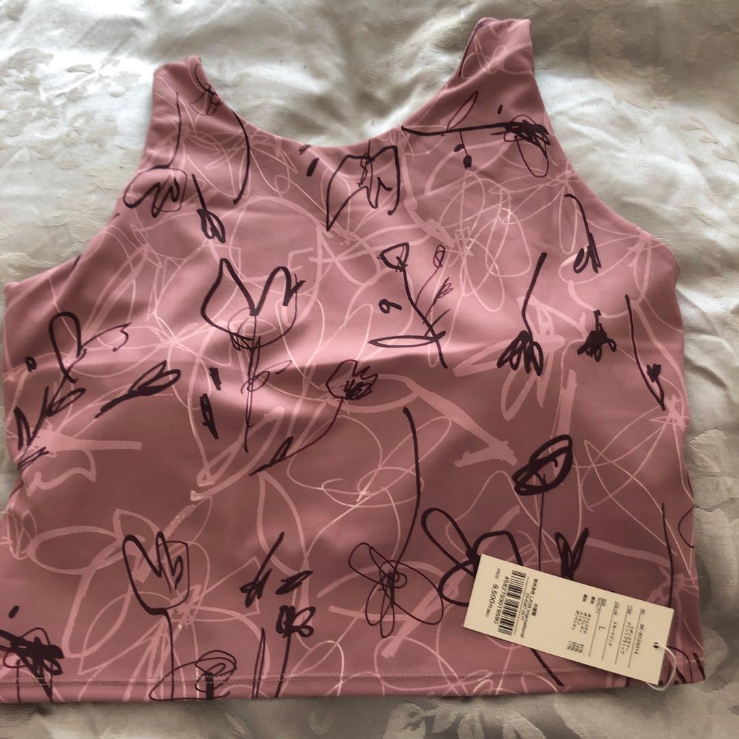 花柄 ヨガウェアセット ピンク