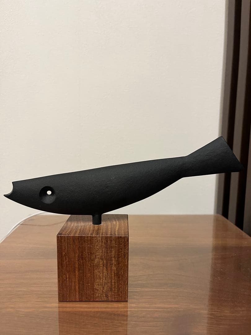 ■釜定 南部鉄器★オーナメント2点セット★魚と鳥★オブジェ★宮伸穂