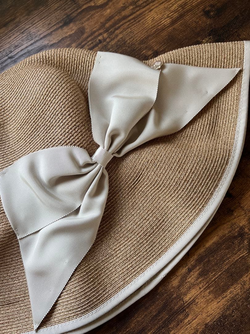 Athena New York アシーナニューヨーク リボン付き麦わら帽子