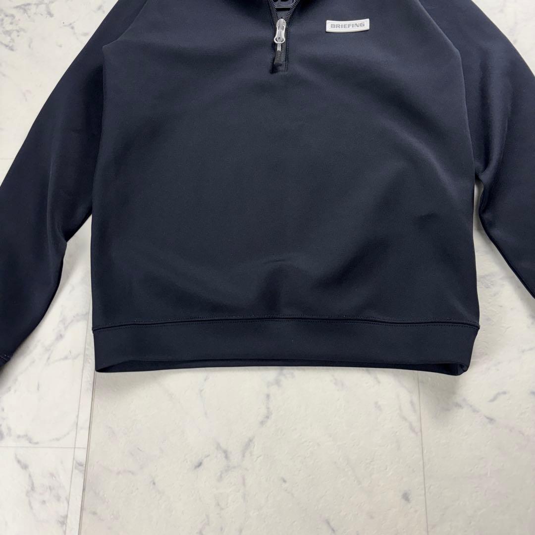 極美品 ブリーフィング 3dロゴ ハーフジップ ブラック XS ゴルフ ジム