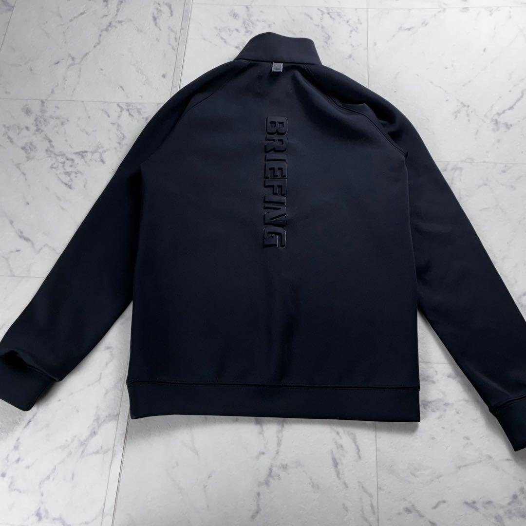 極美品 ブリーフィング 3dロゴ ハーフジップ ブラック XS ゴルフ ジム