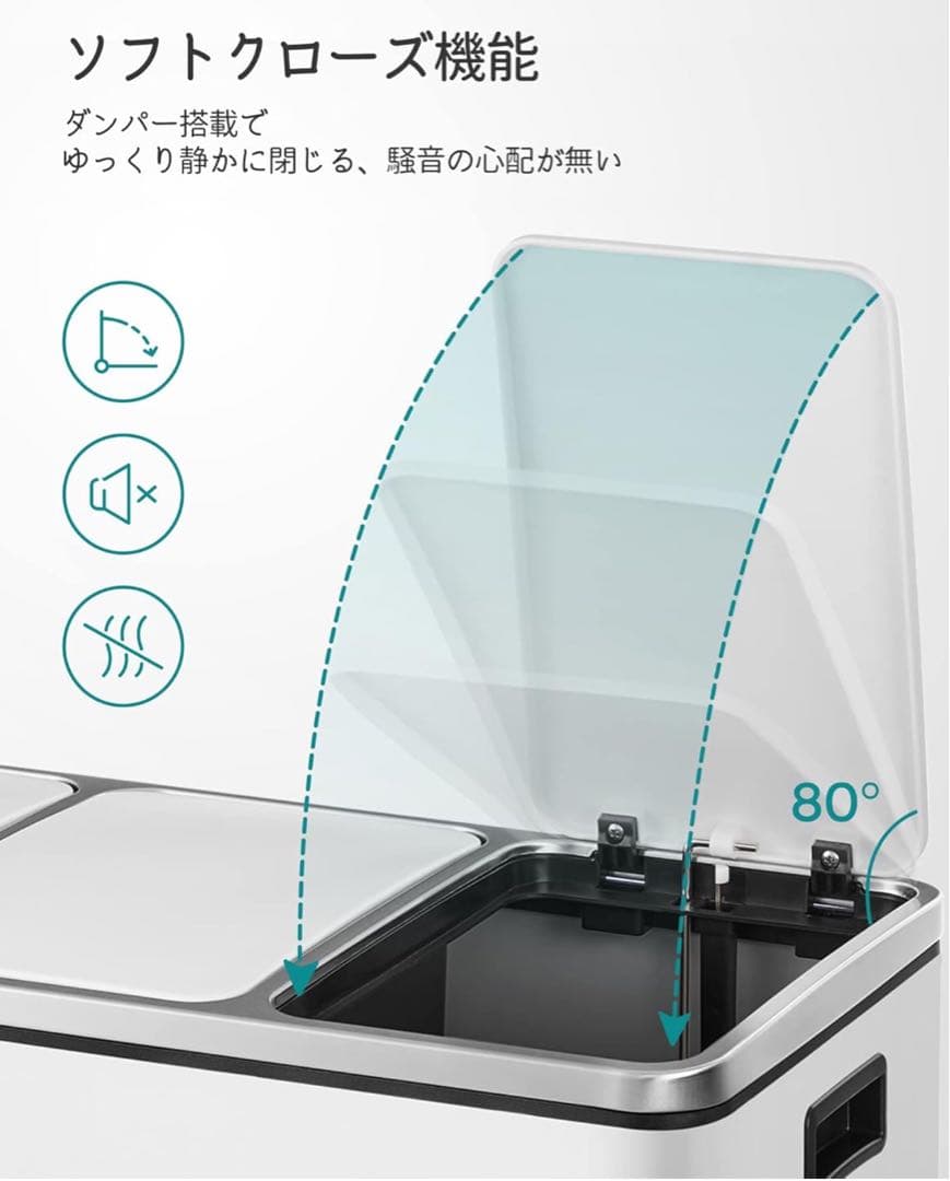 ゴミ箱　 ダストボックス ペダル式 3×18L