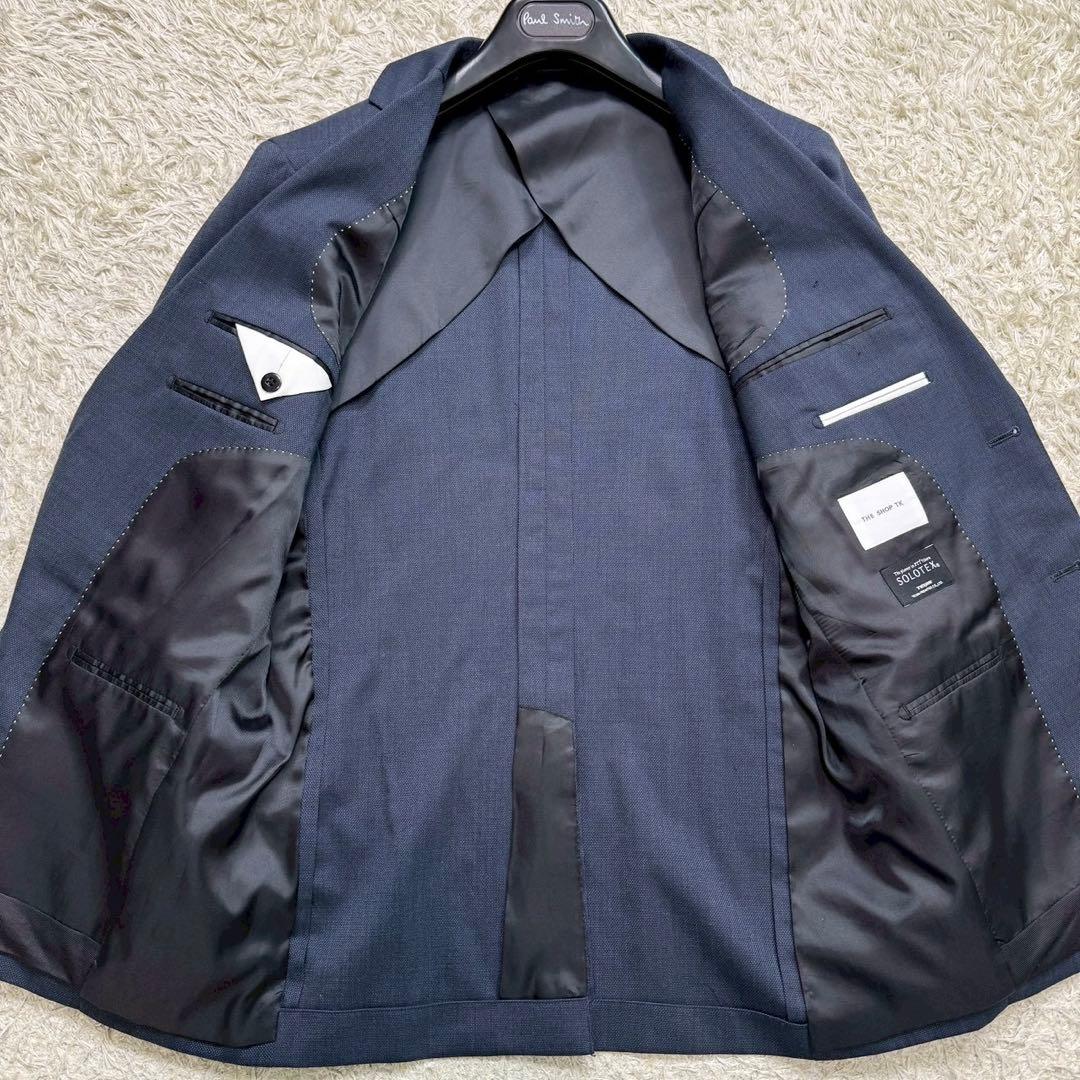 美品　タケオキクチ　スーツ　3ピース　セットアップ　SOLOTEX グレー