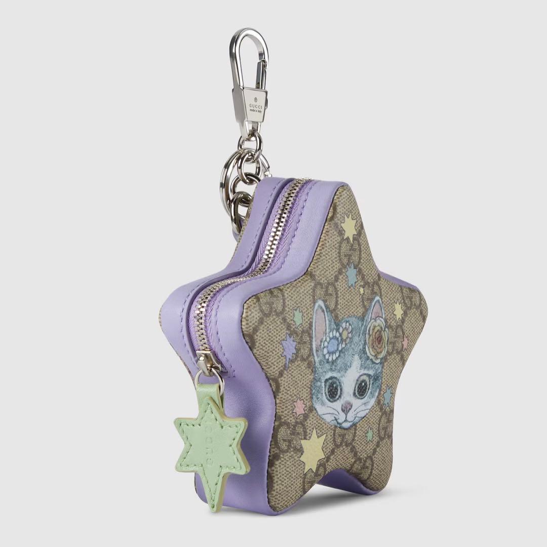 GUCCI グッチ ヒグチユウコ ボー 星型 キー チャーム ポーチ 猫 ネコ