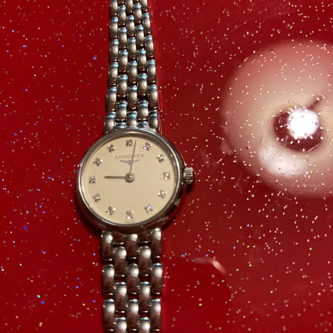 18金Longines シルバー メッシュバンド 時計