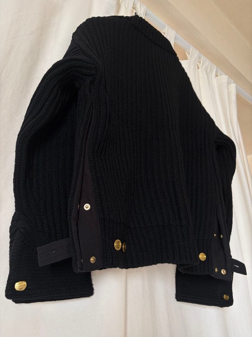 sacai Carhartt WIP ニット プルオーバー デトロイト 黒 02