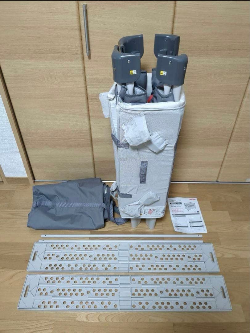 ココネルエアーAB　グレーベアー　ベビーベッド　ベビーサークル