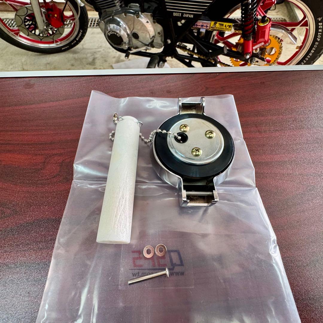 希少！ 新品 CB400F CB250T ゲージ付き タンク キャップ　朝日電装