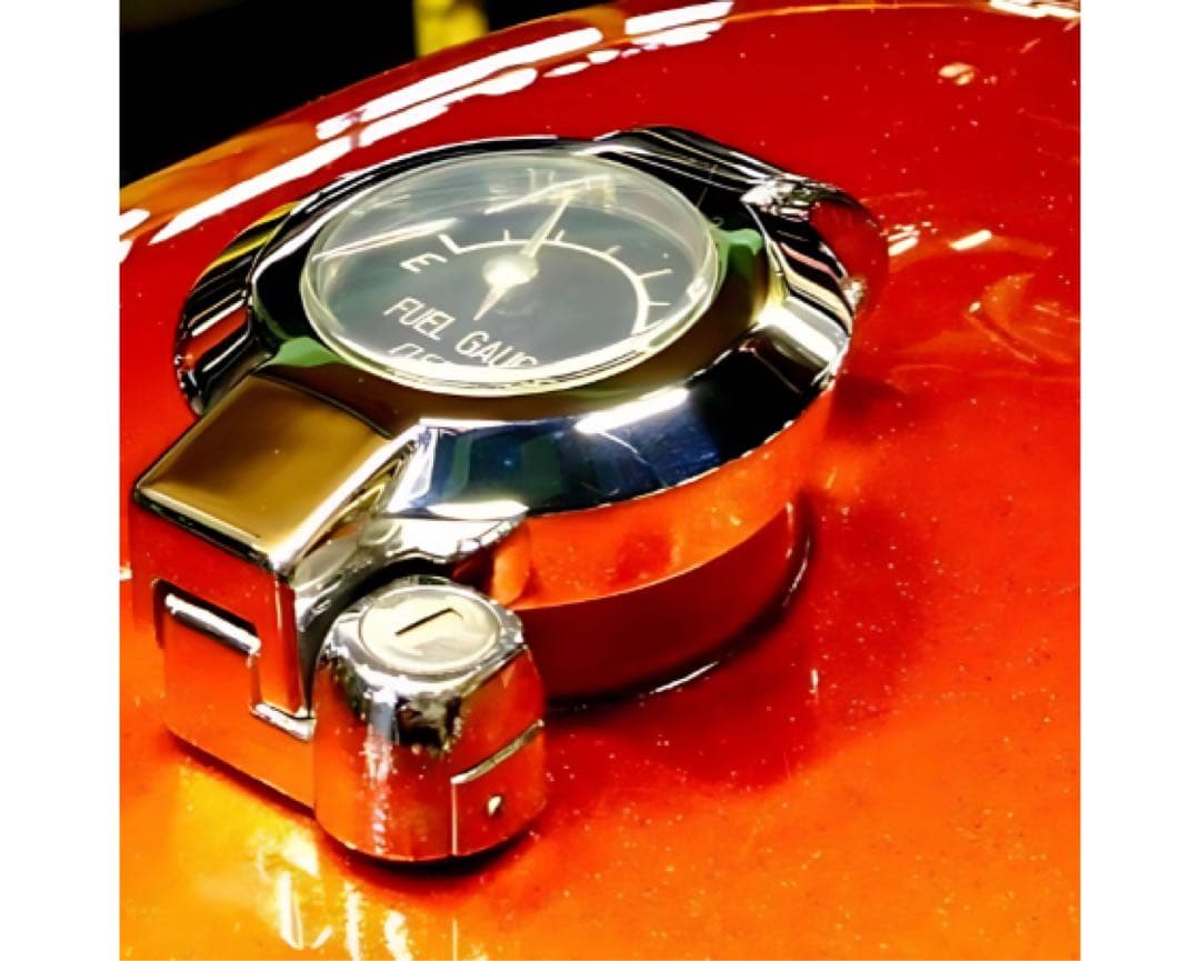 希少！ 新品 CB400F CB250T ゲージ付き タンク キャップ　朝日電装