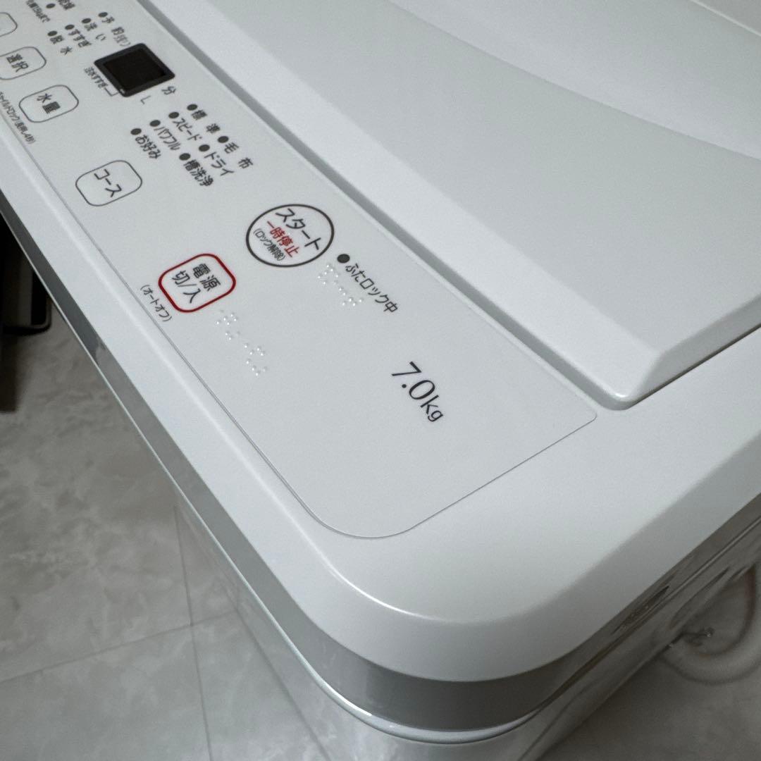 ほぼ未使用 2025年製 ヤマダオリジナルRORO 洗濯機 7kg ステンレス槽