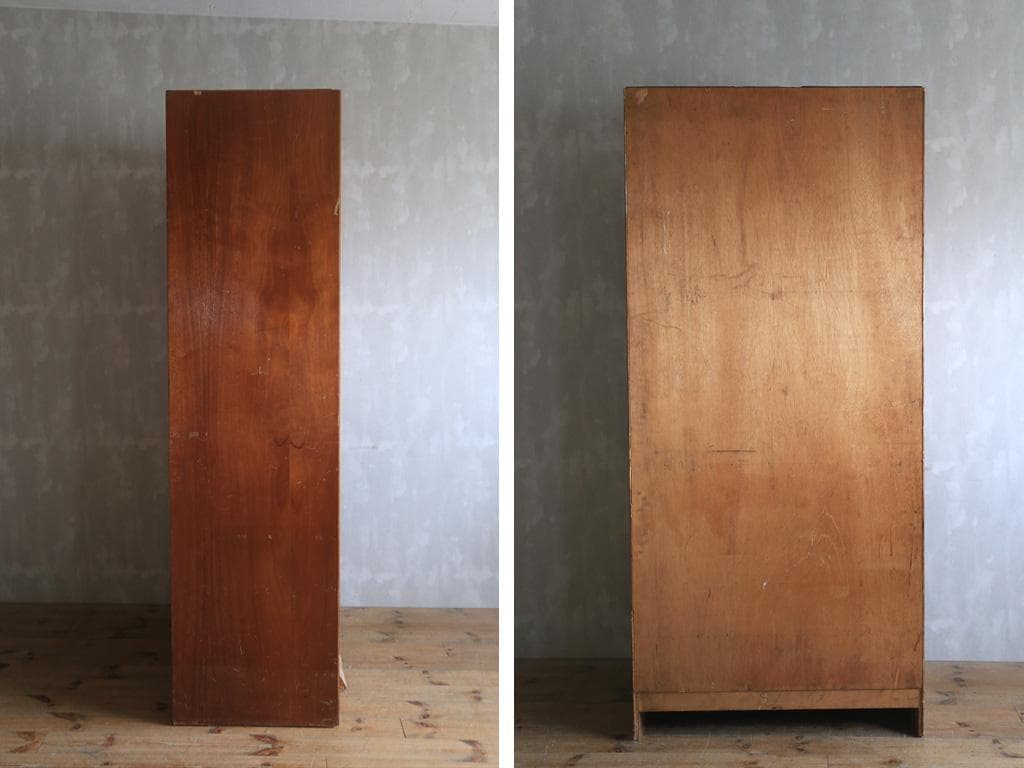 イギリスアンティーク木製27杯シャツキャビネット/食器棚飾り棚(43-134-1