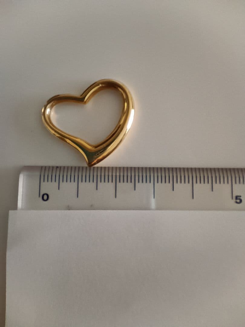 K18 オープンハートペンダントトップ