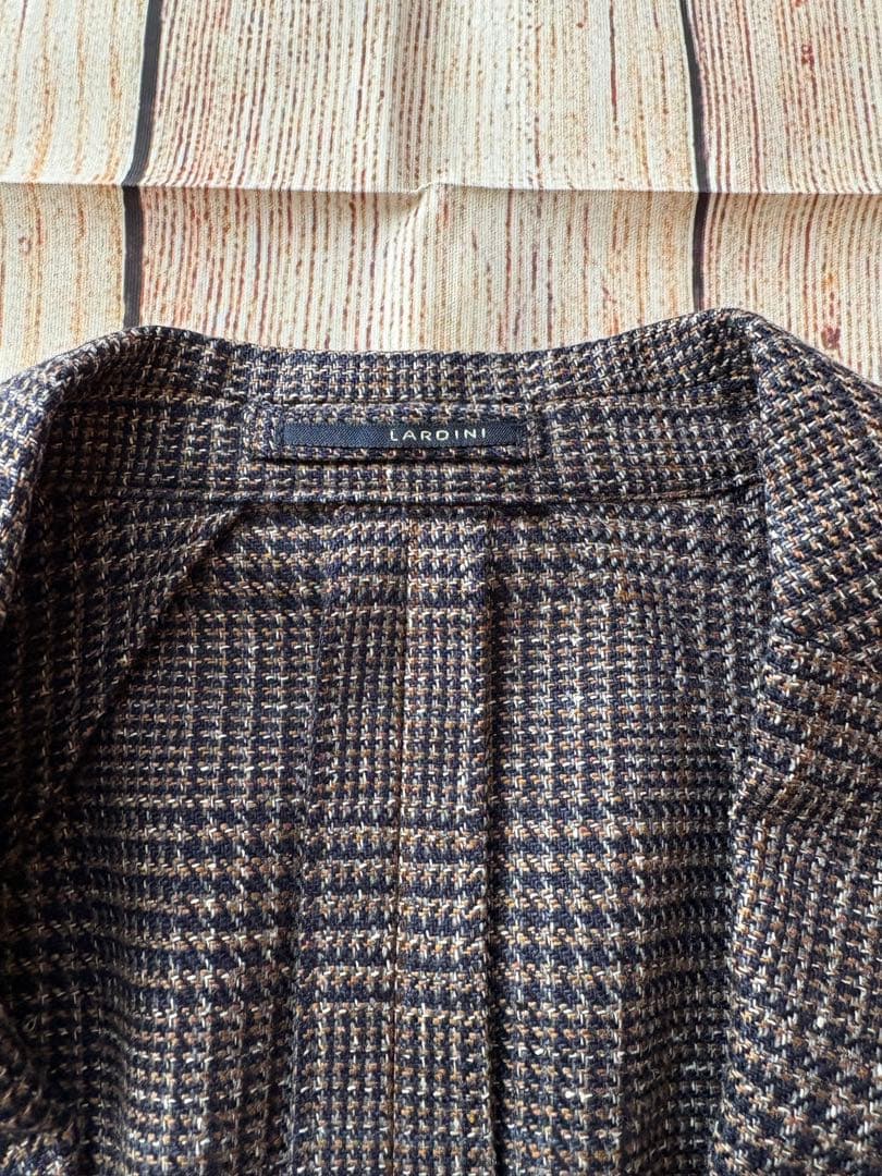 LARDINI ラルディーニ　ジャケット ブラウン ネイビー 44