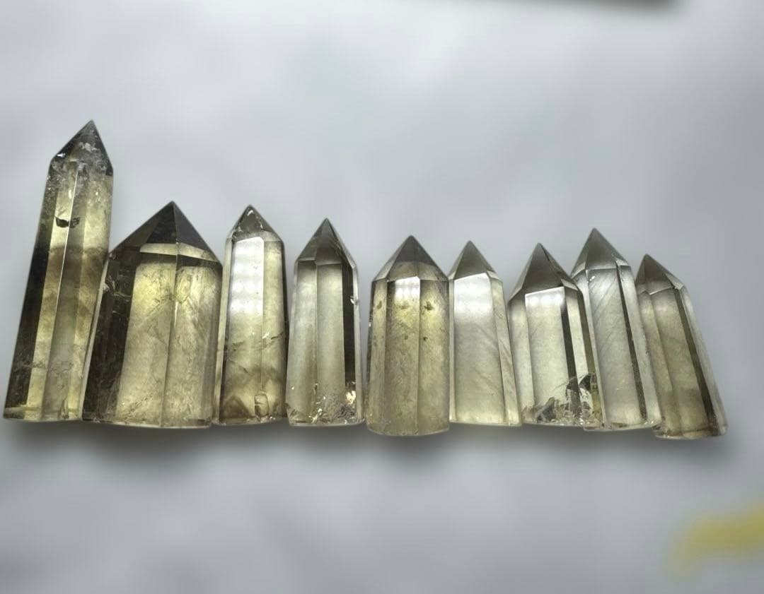 【高品質】スモーキーゼウスシトリン ファントム入り ポイント原石セット