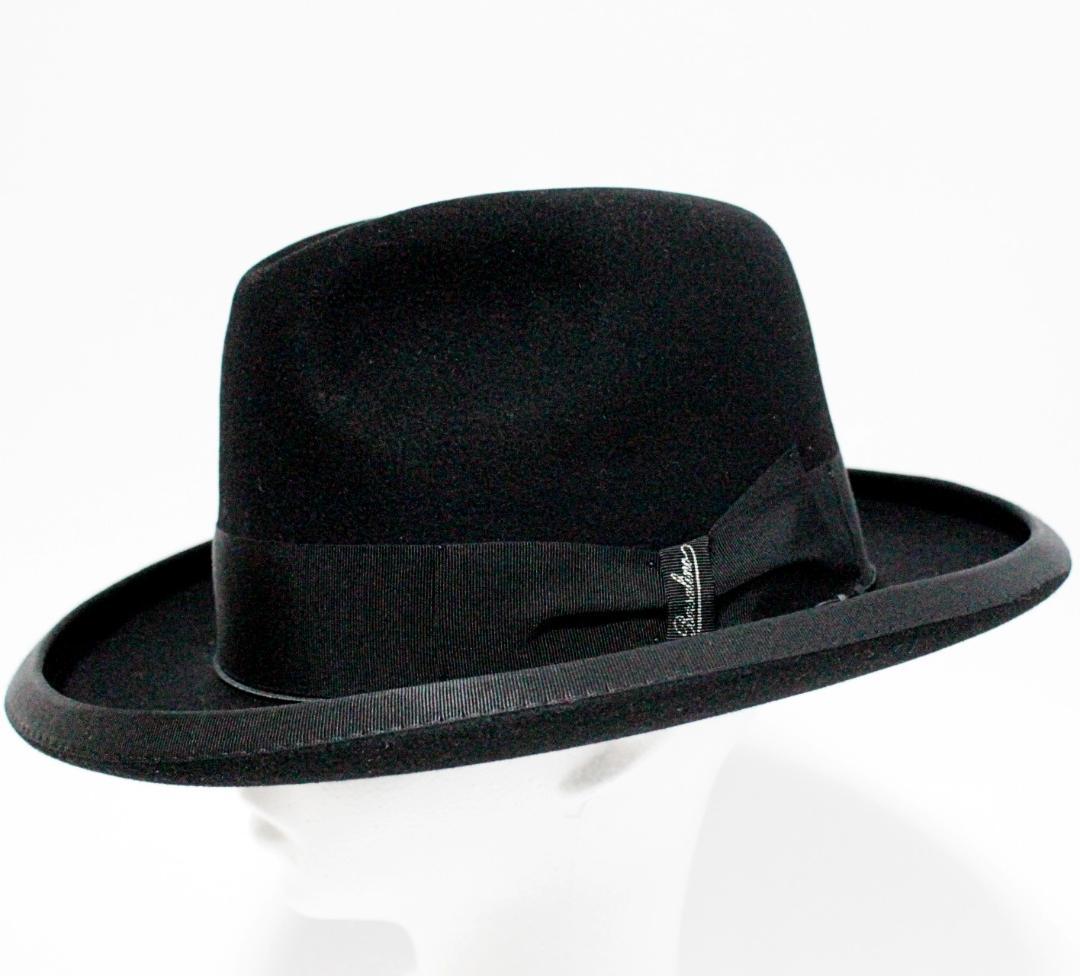 新品 ボルサリーノ 最高級繊維ビキューナ使用 ホンブルグフェルトハット 58（M