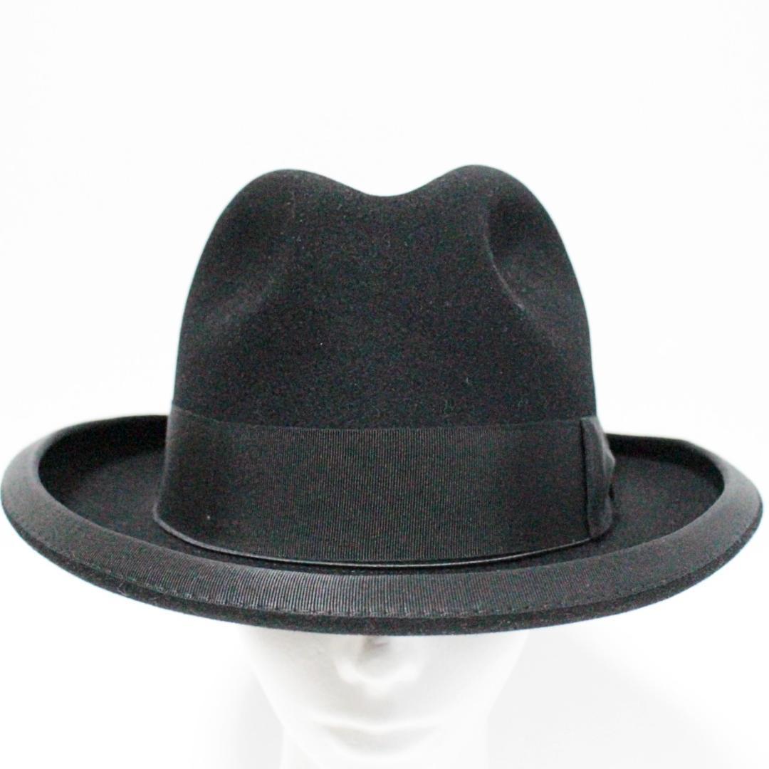 新品 ボルサリーノ 最高級繊維ビキューナ使用 ホンブルグフェルトハット 58（M