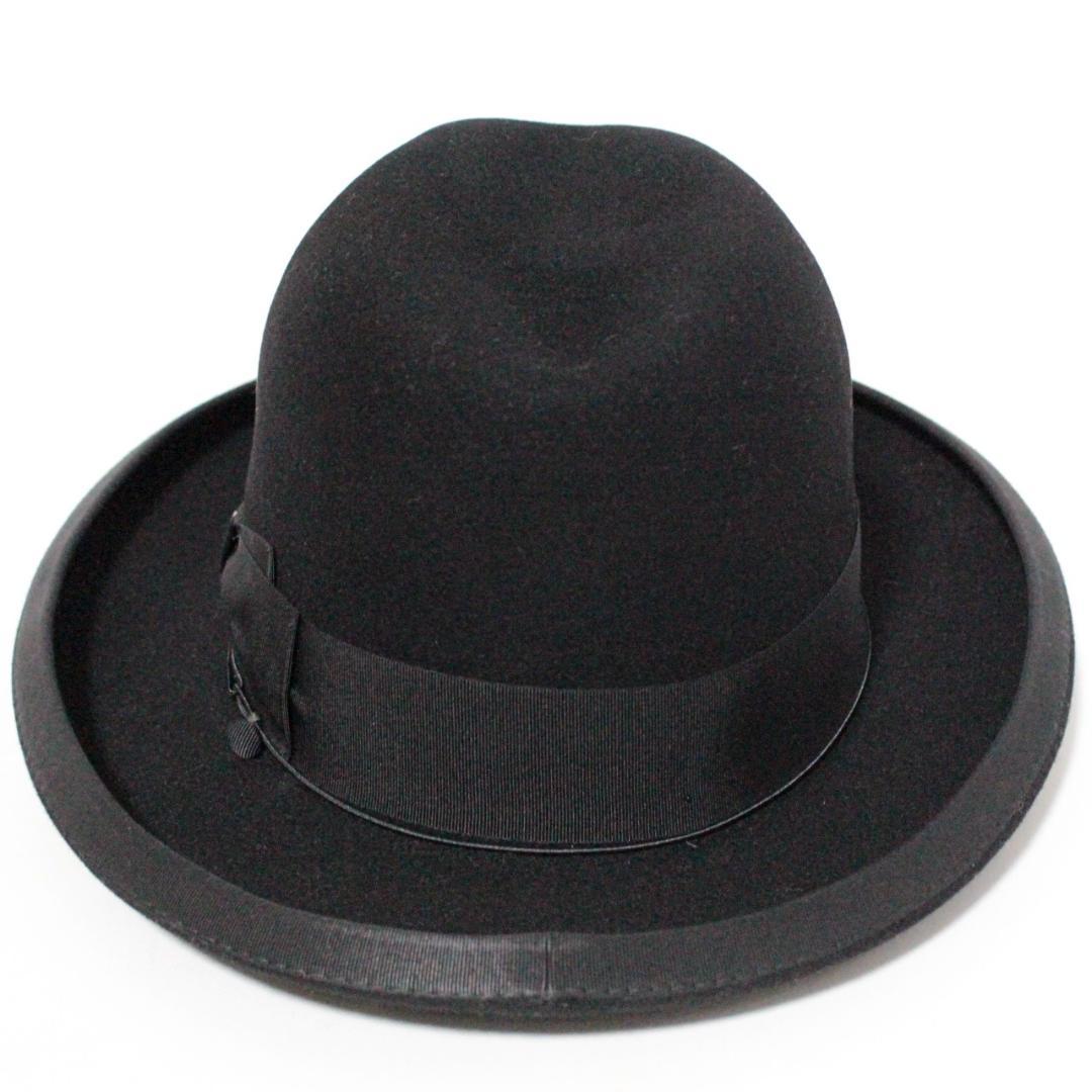 新品 ボルサリーノ 最高級繊維ビキューナ使用 ホンブルグフェルトハット 58（M