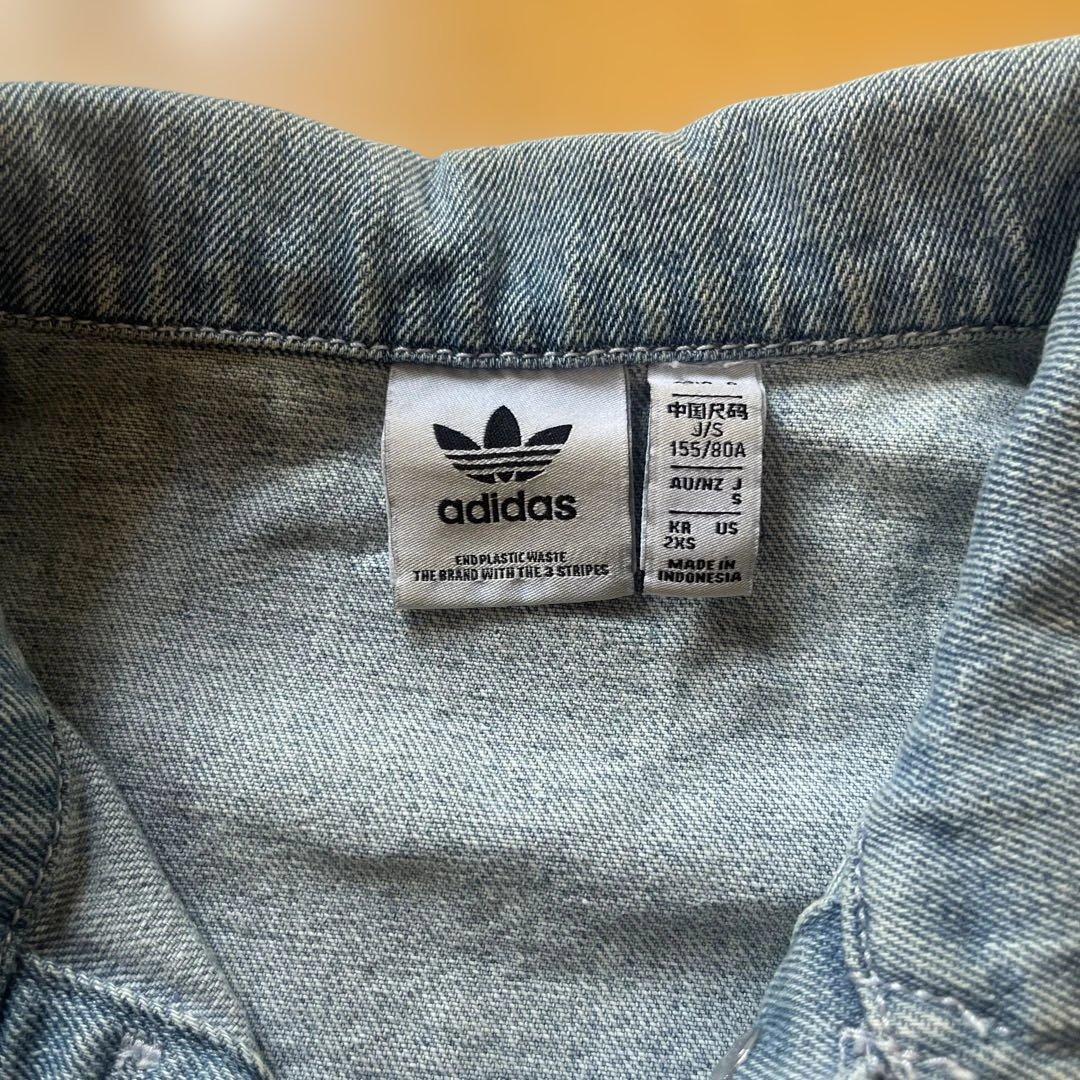 ♡*♡様 adidas デニムクロップドジャケット S