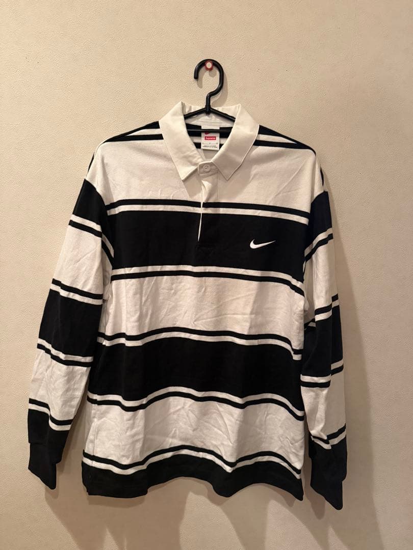 ウェア Supreme x Nike Stripe Rugby Black 25SS
