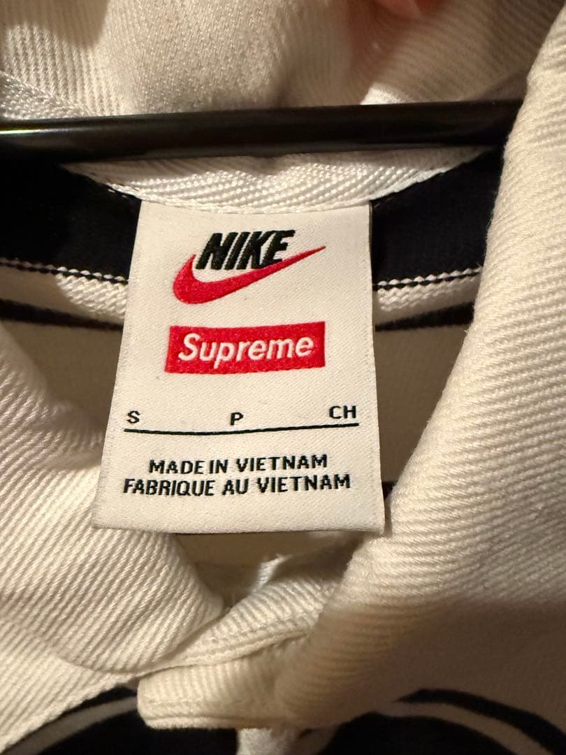 ウェア Supreme x Nike Stripe Rugby Black 25SS