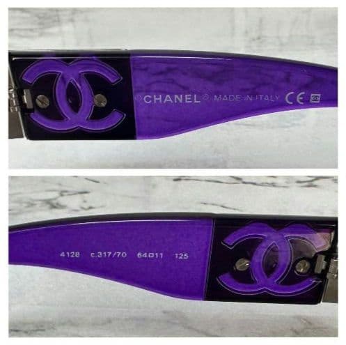 未使用に近い CHANEL シャネル サングラス ココマーク デカロゴ 美品