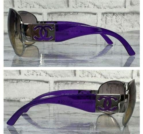 未使用に近い CHANEL シャネル サングラス ココマーク デカロゴ 美品