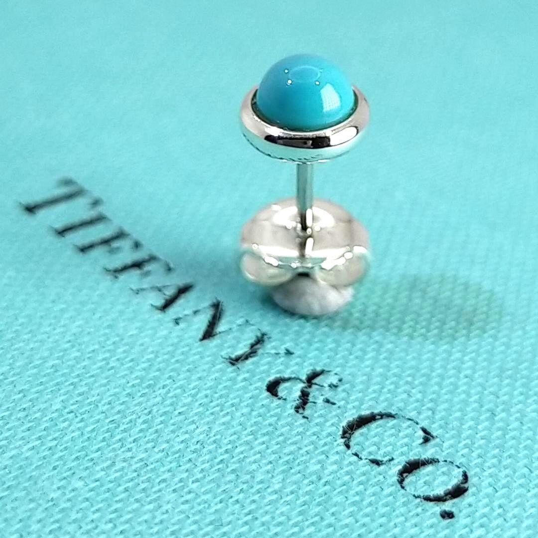 ●SALE●【ティファニー】バイザヤード　ターコイズ　ピアス　片耳　2543