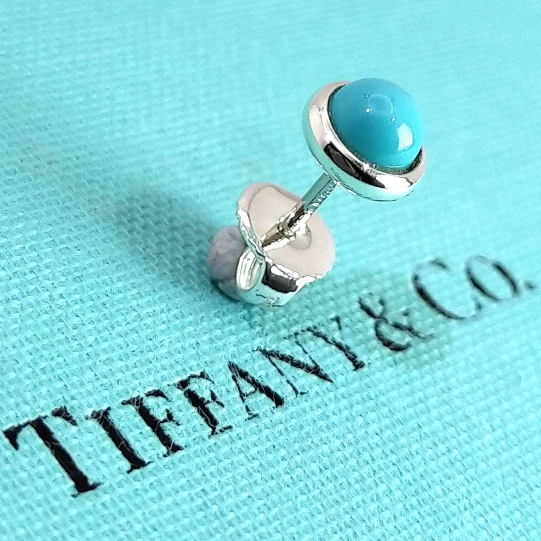 ●SALE●【ティファニー】バイザヤード　ターコイズ　ピアス　片耳　2543