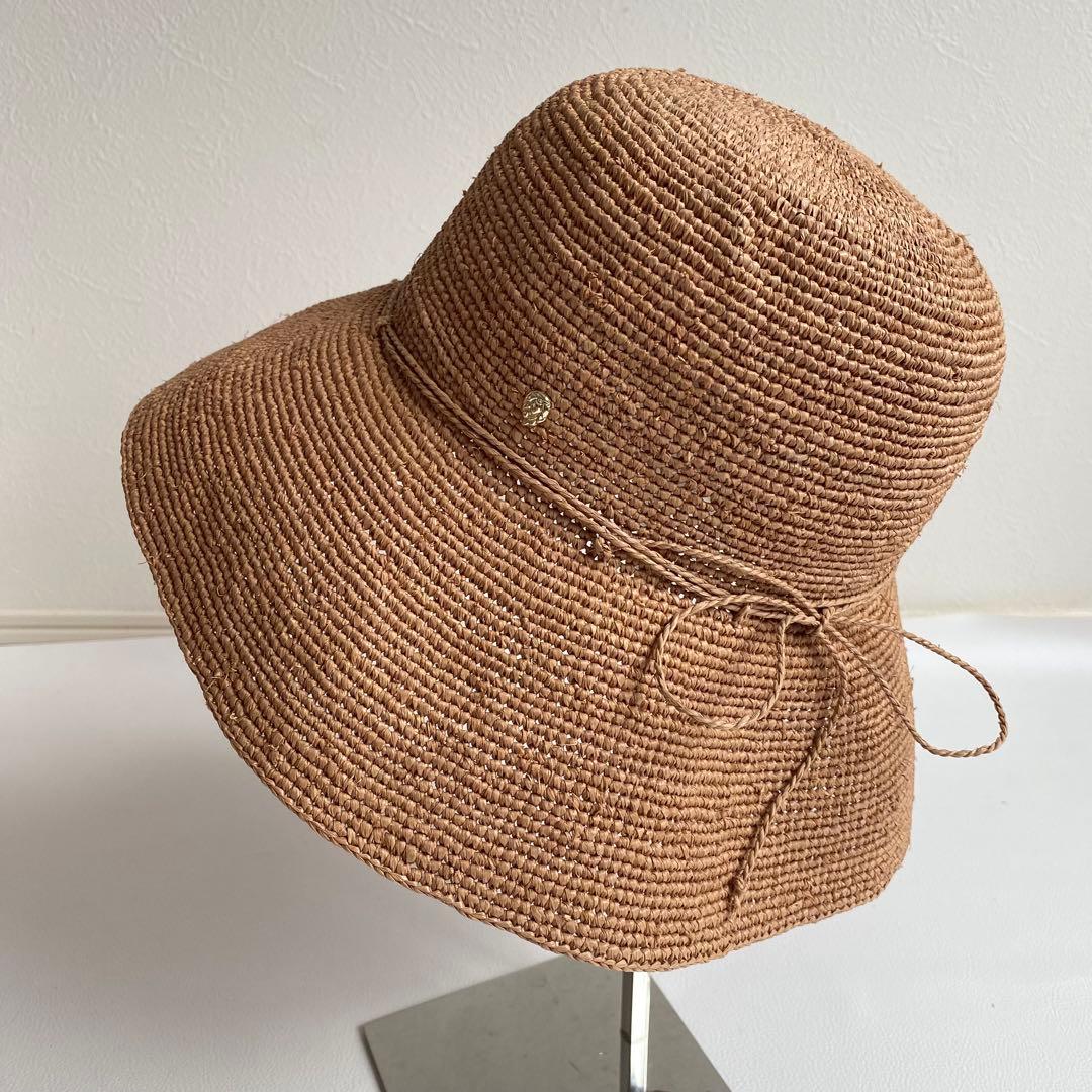 極美品　ヘレンカミンスキー プロヴァンス10 麦わら帽子 ヌガー ラフィア