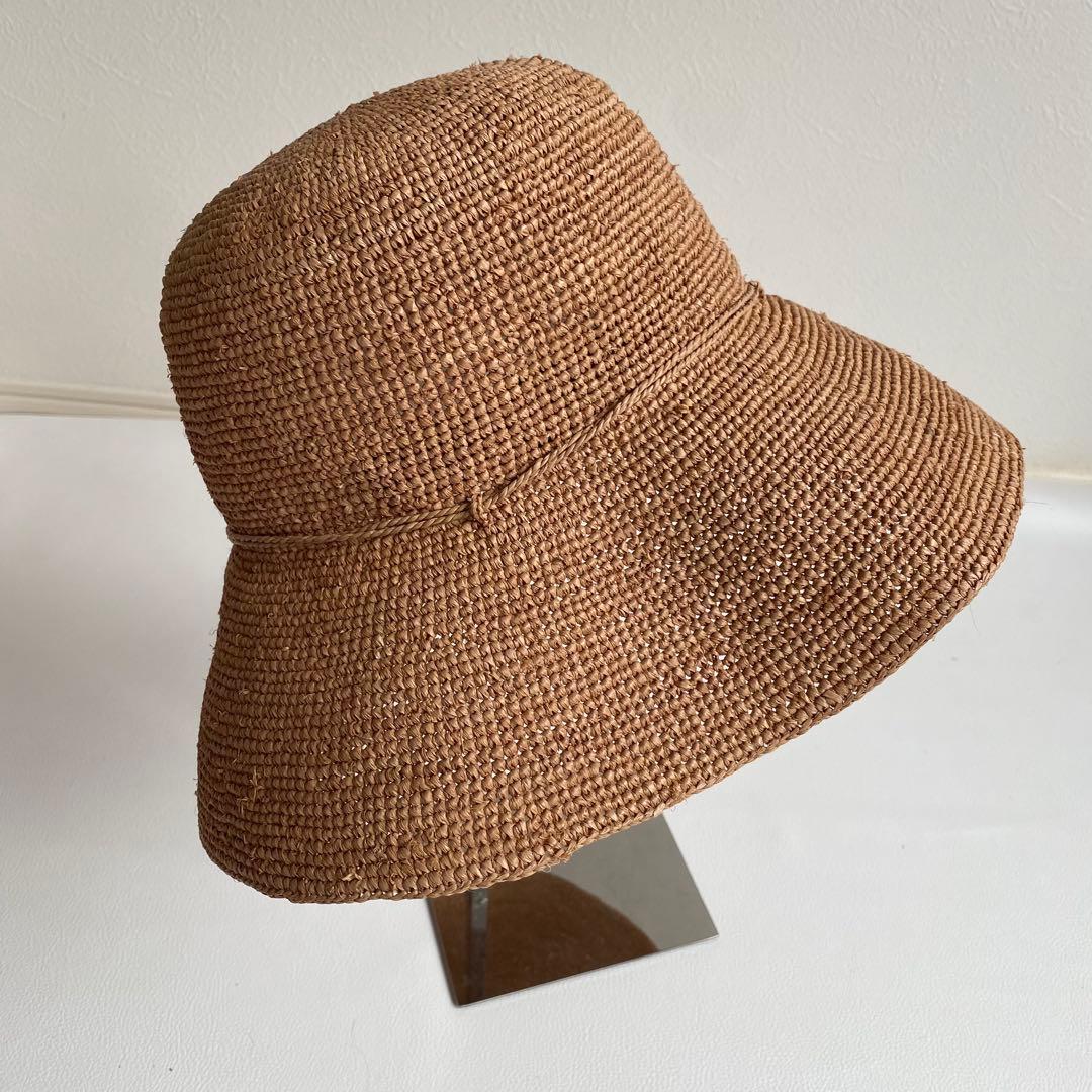 極美品　ヘレンカミンスキー プロヴァンス10 麦わら帽子 ヌガー ラフィア