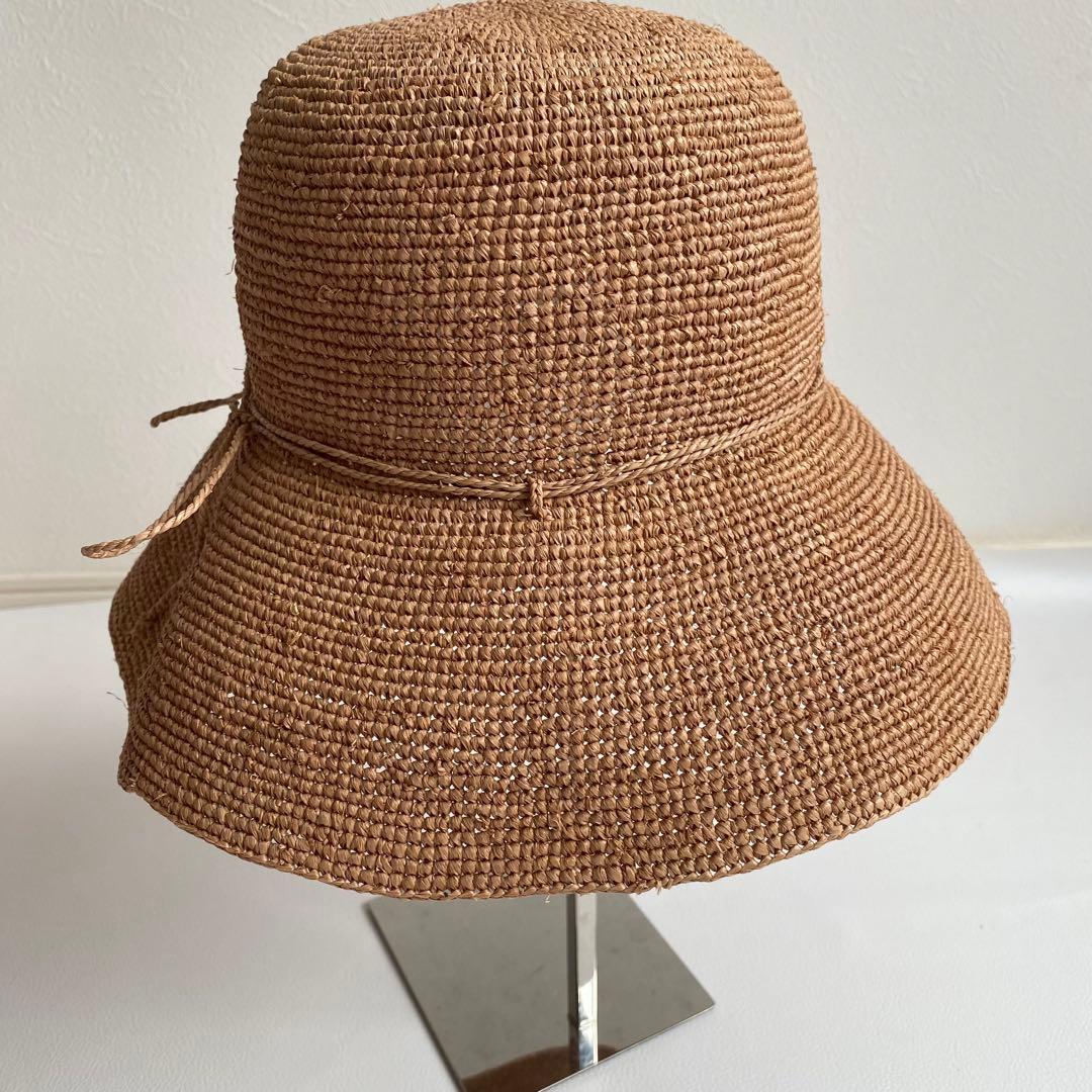 極美品　ヘレンカミンスキー プロヴァンス10 麦わら帽子 ヌガー ラフィア