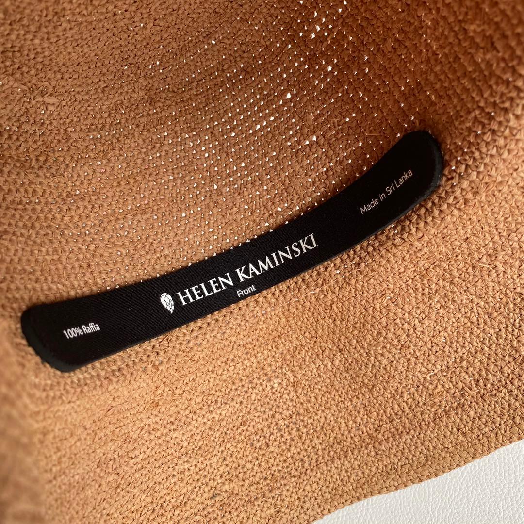 極美品　ヘレンカミンスキー プロヴァンス10 麦わら帽子 ヌガー ラフィア