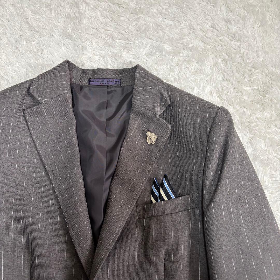 【フォーマル4点】ヒロミチナカノボーイズ 卒服 165 キッズ　グレー