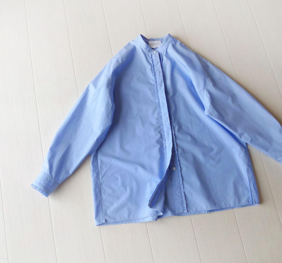 ユナイテッドアローズ TOKYO 2万円 スタンドカラーのフリルシャツ E374