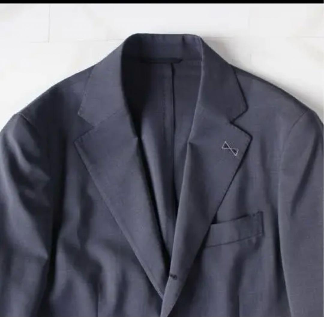 【新品未使用】SHIPS テーラードジャケット L トラベルスーツ グレー