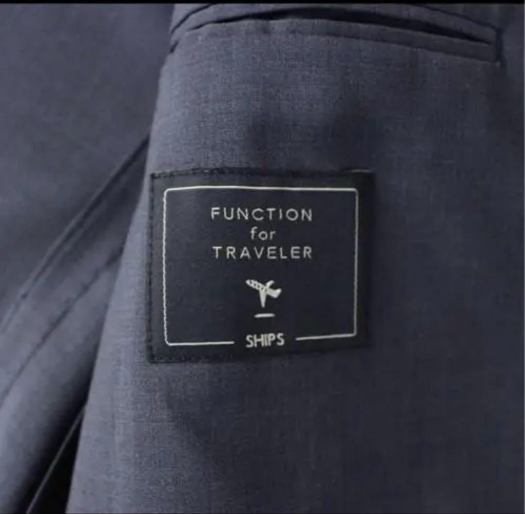 【新品未使用】SHIPS テーラードジャケット L トラベルスーツ グレー