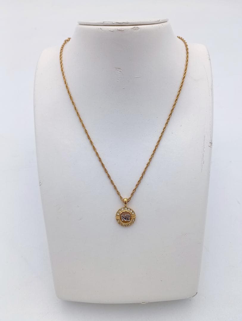 ニナリッチ　K18　刻印　ネックレス　ゴールド　NINA RICCI　美品
