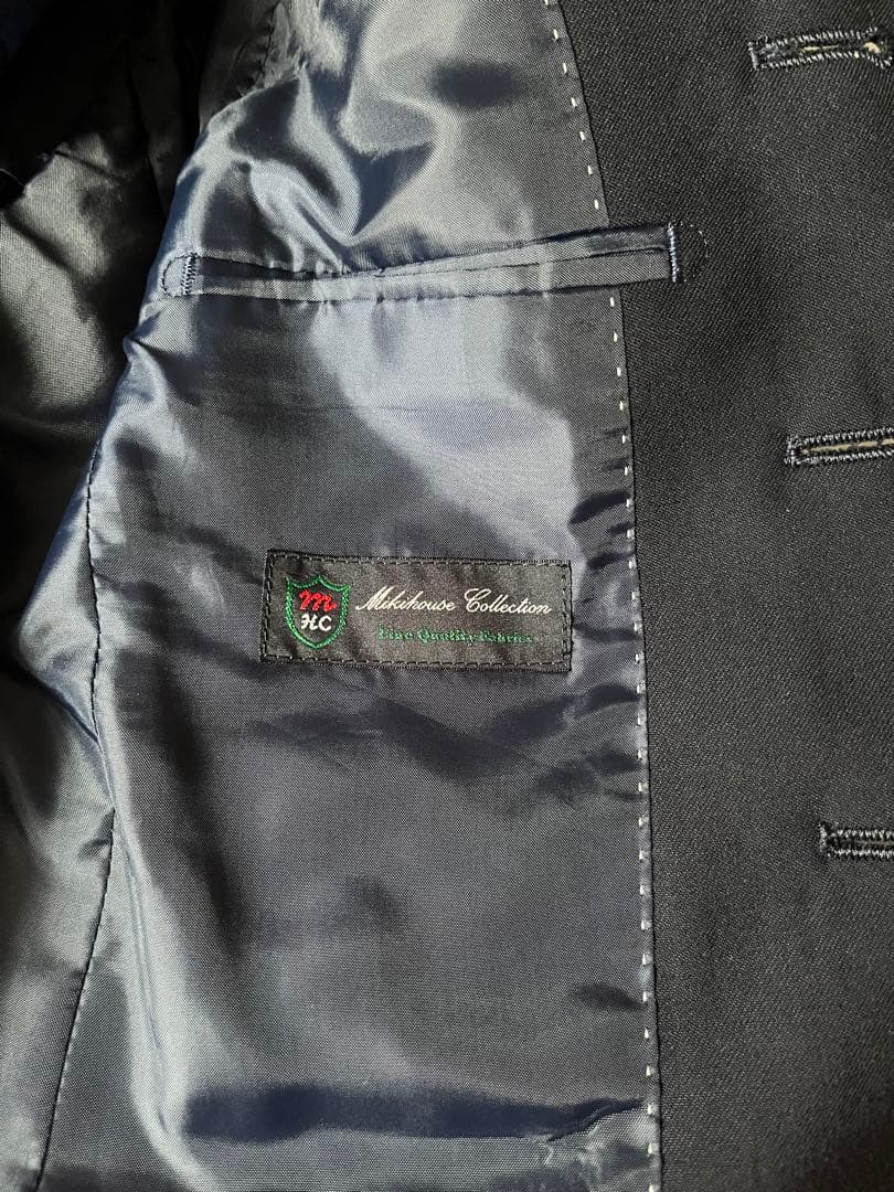 未使用 ミキハウス　MIKIHOUSE スーツ　濃紺 110cm 受験　入学卒業